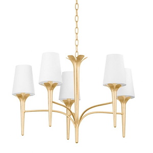 Emily - 5 Light Chandelier-19.75 Inches Tall and 30.25 Inches Wide