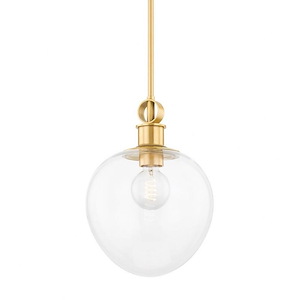 Anna - 1 Light Small Pendant-14 Inches Tall and 10 Inches Wide - 1279814