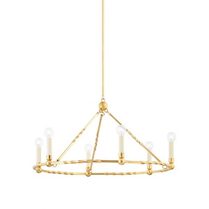 Josephine - 6 Light Chandelier-15.25 Inches Tall and 31 Inches Wide