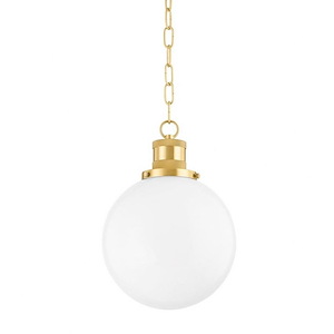 Beverly - 1 Light Small Pendant-14.75 Inches Tall and 10 Inches Wide