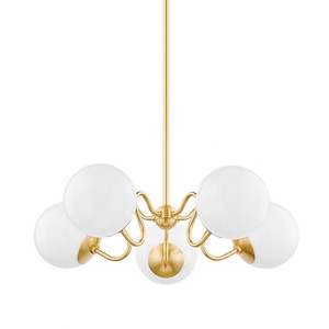Havana - 5 Light Chandelier-7 Inches Tall and 28 Inches Wide - 1279894
