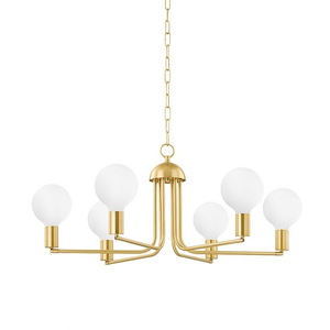 Blakely - 6 Light Chandelier-16.5 Inches Tall and 46 Inches Wide