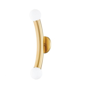 Allegra - 2 Light Wall Sconce-18.25 Inches Tall and 4.75 Inches Wide