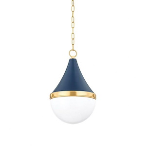 Ciara - 1 Light Small Pendant-18 Inches Tall and 11.75 Inches Wide