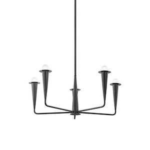 Danna - 5 Light Chandelier In Modern Style-12 Inches Tall and 29.75 Inches Wide - 1315522