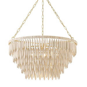Tiffany - 5 Light Chandelier-17.75 Inch Tall and 31.5 Inch Wide - 1395341