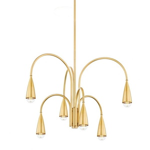 Jenica - 6 Light Chandelier-19.75 Inches Tall and 28.25 Inches Wide