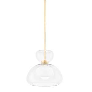Cortney - 1 Light Pendant-11 Inches Tall and 11.75 Inches Wide