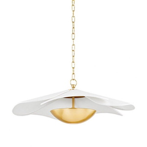Madeline - 15W 1 LED Pendant-9.75 Inches Tall and 24.75 Inches Wide - 1296656