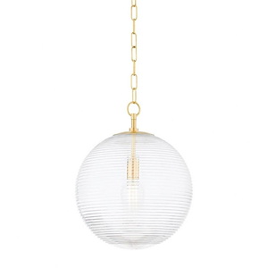 Sara - 1 Light Pendant-19 Inches Tall and 15 Inches Wide
