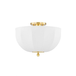 Meshelle - 1 Light Flush Mount-9.25 Inches Tall and 13.5 Inches Wide - 1297490