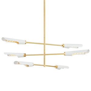 Harperrose - 6 Light Chandelier In Modern Style-15.5 Inches Tall and 48 Inches Wide - 1315529
