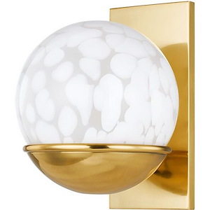 Cleo - 1 Light Wall Sconce-9.75 Inches Tall and 7.5 Inches Wide