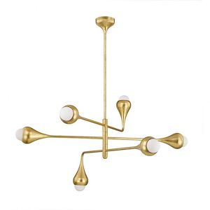 Luciel - 6 Light Chandelier-25.25 Inches Tall and 34.75 Inches Wide - 1328541