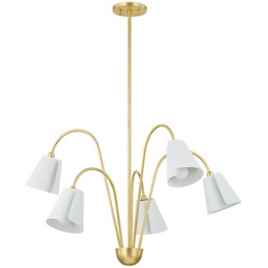 Lila - 5 Light Chandelier-22.25 Inches Tall and 30.25 Inches Wide