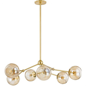 Trixie - 6 Light Chandelier In Modern Style-13.25 Inches Tall and 34.75 Inches Wide