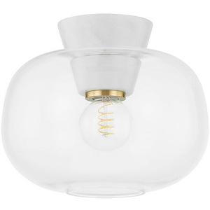Ariella - 1 Light Flush Mount In Modern Style-10 Inches Tall and 12 Inches Wide