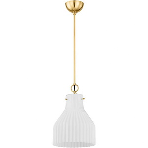 Corinthia - 1 Light Pendant-14.5 Inches Tall and 10 Inches Wide
