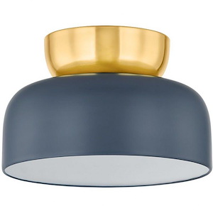 Batya - 1 Light Flush Mount-8.75 Inches Tall and 13 Inches Wide