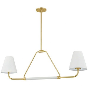 Georgann - 2 Light Linear Pendant-16 Inches Tall and 9 Inches Wide