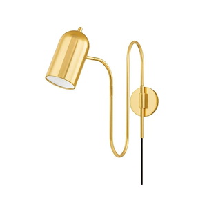 Romee - 1 Light Plug-in Wall Sconce In Modern Style-18 Inches Tall and 4.75 Inches Wide