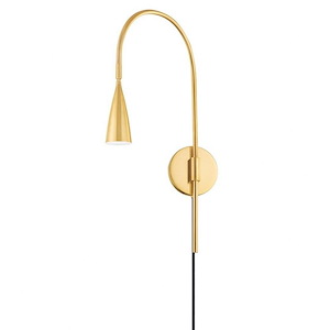 Jenica - 1 Light Plug-in Wall Sconce-21.75 Inches Tall and 4.75 Inches Wide