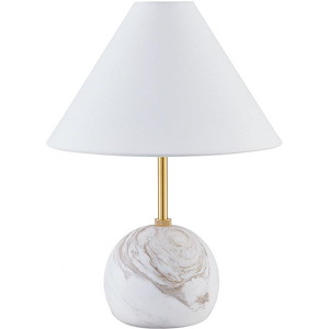 Jewel - 1 Light Table Lamp-16 Inches Tall and 11.75 Inches Wide
