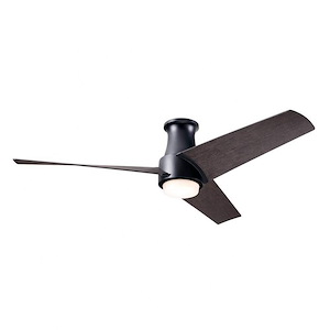 Ambit Flush DC - 3 Blade Flush Ceiling Fan with Light Kit-13.1 Inches Tall and 56 Inches Wide - 1301086