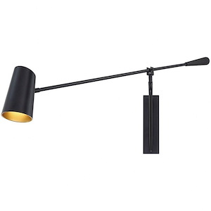 Stylus-12W 1 LED Swing Arm Headboard Light in Contemporary Style-59 Inches Wide by 15 Inches High - 1334041