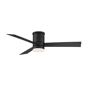 Axis-52 Inch 3-Blade Flush Mount Ceiling Fan with Light Kit and Remote Control in Contemporary Style-11.5 Inches High