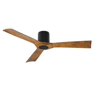 Aviator-54 Inch 3-Blade Flush Mount Ceiling Fan in Transitional Style-10 Inches High