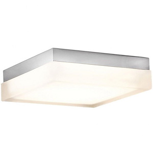 Matrix-31W 1 LED Square Flush Mount in Contemporary Style-9 Inches Wide by 2.8 Inches High