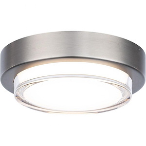 Kind-10.8W 1 LED Flush Mount in Contemporary Style-8 Inches Wide by 2 Inches High