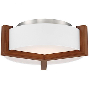 Segment-35W 1 LED Flush Mount in Mid-Century Modern Style-20.67 Inches Wide by 5 Inches High