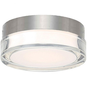 Pi-9W 1 LED Round Flush Mount in Contemporary Style-6.25 Inches Wide by 2.5 Inches High