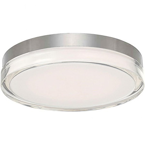 Pi-26W 1 LED Round Flush Mount in Contemporary Style-12 Inches Wide by 2.5 Inches High - 1045330