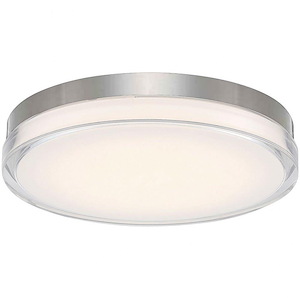 Pi-31W 1 LED Round Flush Mount in Contemporary Style-15 Inches Wide by 2.5 Inches High