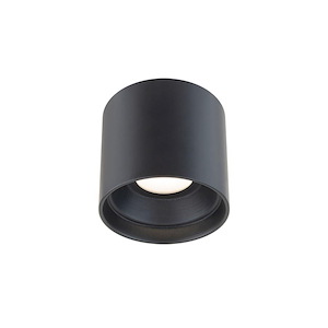 Squat - 12W 1 LED Outdoor Flush Mount In Transitional Style-4.5 Inches Tall and 5 Inches Wide