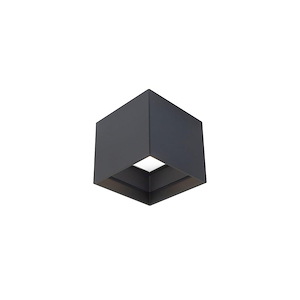 Kube - 12W 1 LED Outdoor Flush Mount In Contemporary Style-4.5 Inches Tall and 5 Inches Wide