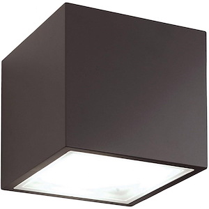 Bloc-16.5W 1 LED Outdoor Flush Mount in Contemporary Style-5.5 Inches Wide by 3.3 Inches High