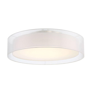 Metropolis-47.5W 1 LED Semi-Flush Mount in Contemporary Style-30 Inches Wide by 8 Inches High