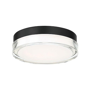 Pi-17W 1 LED Round Flush Mount in Contemporary Style-9 Inches Wide by 2.5 Inches High - 1045329
