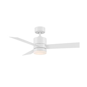 Axis-44 Inch 3-Blade Ceiling Fan with Light Kit and Remote Control in Contemporary Style-15 Inches High - 1012714