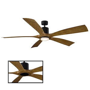 Aviator-70 Inch 5-Blade Ceiling Fan with Remote Control in Transitional Style-15.5 Inches High