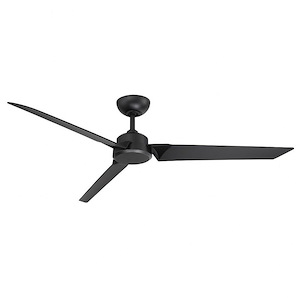 Roboto-62 Inch 3-Blade Ceiling Fan with Remote Control in Contemporary Style-12.75 Inches High - 886402