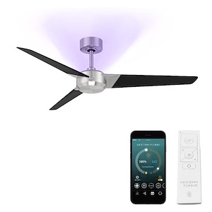 Ultra - 54 Inch 3-Blade Germicidal Ceiling Fan with Light Kit and Remote Control