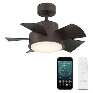 Vox - 5 Blade Ceiling Fan with Light Kit-15 Inches Tall and 26 Inches Wide