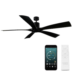 Aviator-70 Inch 5-Blade Ceiling Fan with Remote Control in Transitional Style-15.5 Inches High