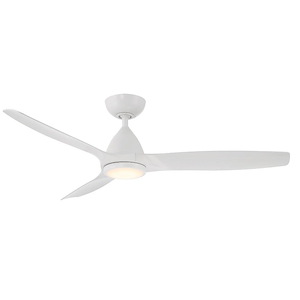 Skylark - 3 Blade Ceiling Fan with Light Kit-14.7 Inches Tall and 54 Inches Wide