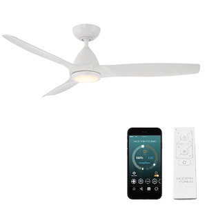 Skylark - 3 Blade Ceiling Fan with Light Kit-14.7 Inches Tall and 54 Inches Wide